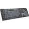 Клавиатура беспроводная LOGITECH MX Mechanical Tactile Quiet UA Graphite (920-010757)