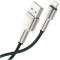 Кабель BASEUS Cafule Metal Data Cable USB for Lightning 2м Green (CALJK-B06)