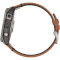 Смарт-часы GARMIN Fenix 7X Sapphire Solar 51mm Titanium with Chestnut Leather Band (010-02541-19)