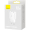 Зарядний пристрій BASEUS Compact Charger 2U 10.5W EU White (CCXJ010202)