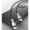 Кабель BASEUS Cafule Metal Data Cable Type-C to Lightning PD 20W 0.25м Black (CATLJK-01)