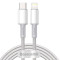 Кабель BASEUS High Density Braided Fast Charging Data Cable Type-C to Lightning 20W 2м White (CATLGD-A02)