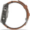 Смарт-часы GARMIN Fenix 7 Sapphire Solar 47mm Titanium with Chestnut Leather Band (010-02540-31)