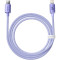 Кабель BASEUS Crystal Shine Series Fast Charging Data Cable Type-C to iP 20W 1.2м Purple (CAJY000205)