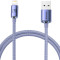 Кабель BASEUS Crystal Shine Series Fast Charging Data Cable USB to iP 2.4A 1.2м Purple (CAJY000005)