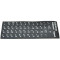 Наклейки на клавиатуру VOLTRONIC чёрные с белыми буквами, EN/UA/RU (YT27746)