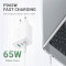 Зарядний пристрій ACEFAST A13 Fast Charge Wall Charger PD65W (2xUSB-C+1xUSB-A) White w/Type-C to Type-C cable