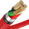 Кабель BASEUS Horizontal Data Cable USB for iP 2.4A 1м Red (CALSP-B09)