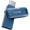 Флэшка SANDISK Ultra Dual Go 256GB USB+Type-C3.2 Navy Blue (SDDDC3-256G-G46NB)