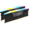 Модуль пам'яті CORSAIR Vengeance RGB Black DDR5 6000MHz 32GB Kit 2x16GB (CMH32GX5M2B6000C40)