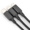 Кабель DIGITUS 3-in-1 Charger Cable 1м Black (AK-300160-010-S)