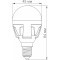 Лампочка LED VIDEX G45 E14 7W 4100K 220V (VL-G45-07144)