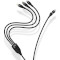 Кабель BASEUS Flash Series II 3-in-1 Fast Charging Data Cable U+C to M+L+C 100W 1.2м Black (CASS030101)