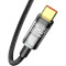 Кабель BASEUS Explorer Series Auto Power-Off Fast Charging Data Cable USB to Type-C 100W 2м Black (CATS000301)