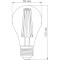 Лампочка LED TITANUM Filament A60 E27 7W 2200K 220V (TLFA6007272A)