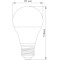 Лампочка LED TITANUM A60 E27 8W 4100K 220V (TLA6008274)