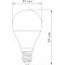 Лампочка LED TITANUM G45 E14 6W 4100K 220V (TLG4506144)