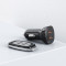Автомобильное зарядное устройство CHOETECH TC0008 40W Dual USB-C PD Car Charger Black