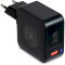 Зарядное устройство VINGA GaN 65W PD+QC 2C1A ports Wall Charger Black (VCHG65)