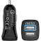 Автомобильное зарядное устройство CHOETECH C0051 36W Dual USB Car Charger Black