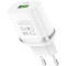 Зарядное устройство HOCO C12Q Smart 1xUSB-A, 2.4A White (78813)