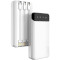 Повербанк DUDAO K6Pro+ 2xUSB-A w/3 cables 20000mAh White (6973687243432)