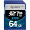 Карта пам'яті APACER SDXC 64GB UHS-I U3 V30 Class 10 (AP64GSDXC10U7-R)