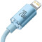 Кабель BASEUS Crystal Shine Series Fast Charging Data Cable Type-C to iP 20W 1.2м Sky Blue (CAJY001303)