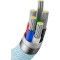 Кабель BASEUS Crystal Shine Series Fast Charging Data Cable Type-C to iP 20W 1.2м Sky Blue (CAJY001303)