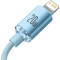 Кабель BASEUS Crystal Shine Series Fast Charging Data Cable Type-C to iP 20W 2м Sky Blue (CAJY001403)