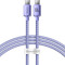 Кабель BASEUS Crystal Shine Series Fast Charging Data Cable Type-C to Type-C 100W 1.2м Purple (CAJY000605)