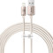 Кабель BASEUS Crystal Shine Series Fast Charging Data Cable USB to iP 2.4A 2м Pink (CAJY001204)