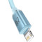Кабель BASEUS Crystal Shine Series Fast Charging Data Cable USB to iP 2.4A 2м Sky Blue (CAJY001203)