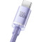 Кабель BASEUS Crystal Shine Series Fast Charging Data Cable USB to Type-C 100W 1.2м Purple (CAJY000405)