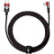 Кабель BASEUS MVP 2 Elbow-shaped Fast Charging Data Cable Type-C to Type-C 100W 2м Black/Red (CAVP000720)