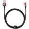 Кабель BASEUS MVP 2 Elbow-shaped Fast Charging Data Cable USB to iP 2.4A 1м Black/Red (CAVP000020)