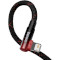 Кабель BASEUS MVP 2 Elbow-shaped Fast Charging Data Cable USB to iP 2.4A 1м Black/Red (CAVP000020)