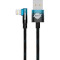 Кабель BASEUS MVP 2 Elbow-shaped Fast Charging Data Cable USB to iP 2.4A 2м Black/Blue (CAVP000121)