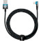 Кабель BASEUS MVP 2 Elbow-shaped Fast Charging Data Cable USB to iP 2.4A 2м Black/Blue (CAVP000121)