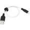 Кабель HOCO X21 Plus USB-A to Lightning 0.25м Black/White