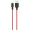 Кабель HOCO X21 Plus USB-A to Lightning 1м Black/Red