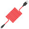 Кабель HOCO X21 USB-A to Lightning 1м Black/Red