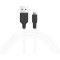 Кабель HOCO X21 USB-A to Lightning 1м Black/White