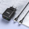 Зарядное устройство HOCO N5 Favor Dual Port PD20W+QC3.0 Charger Black w/Type-C to Lightning cable (6931474738912)