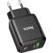 Зарядное устройство HOCO N5 Favor Dual Port PD20W+QC3.0 Charger Black (6931474738899)