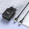 Зарядний пристрій HOCO N5 Favor Dual Port PD20W+QC3.0 Charger Black w/Type-C to Type-C cable (6931474738936)