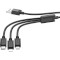 Кабель HOCO X74 3-in-1 USB-A to Lightning/Micro-USB/Type-C 1м Black