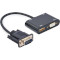 Адаптер CABLEXPERT VGA to HDMI/VGA+audio 3.5mm Black (A-VGA-HDMI-02)