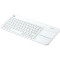 Клавіатура бездротова LOGITECH K400 Plus Wireless Touch UA White (920-007146)