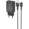 Зарядний пристрій BOROFONE BA68AL Glacier 1xUSB-A, 2.1A Black w/Lightning cable (BA68ALB)